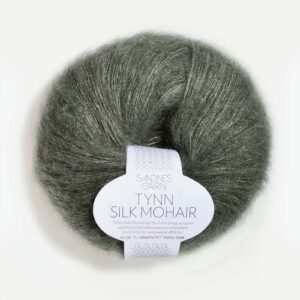 ynn Silk Mohair Støvet Olivengrøn 9071