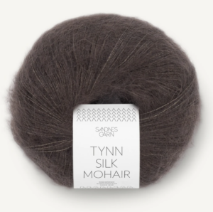 Tynn Silk Mohair Mørk Sjokolade 3880