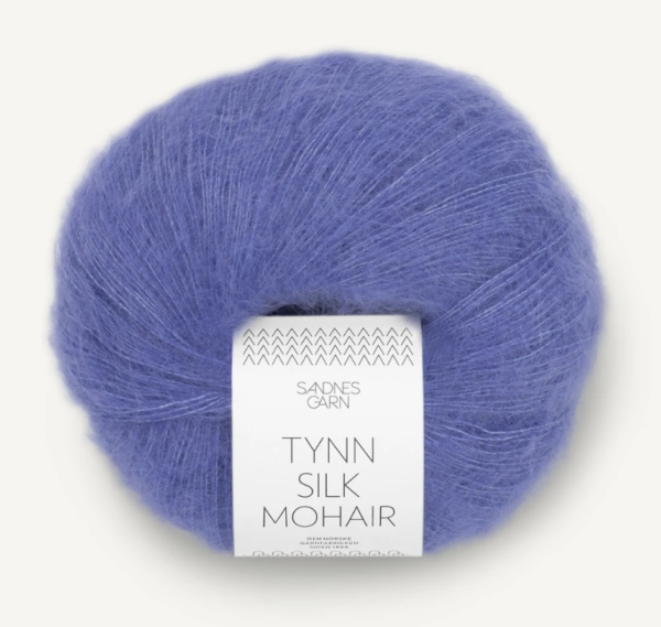 Tynn Silk Mohair Blå Iris 5535