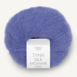 Tynn Silk Mohair Blå Iris 5535