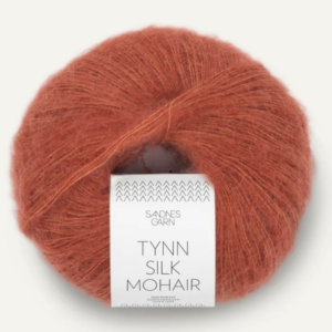 Tynn Silk Mohair Lys Kobberbrun 3535