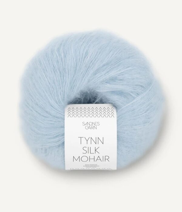 Tynn Silk Mohair Lys Blå 6012