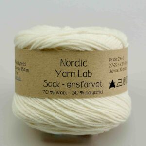 Nordic Yarn Lab Sock - Ensfarvet eller flerfarvet strømpegarn