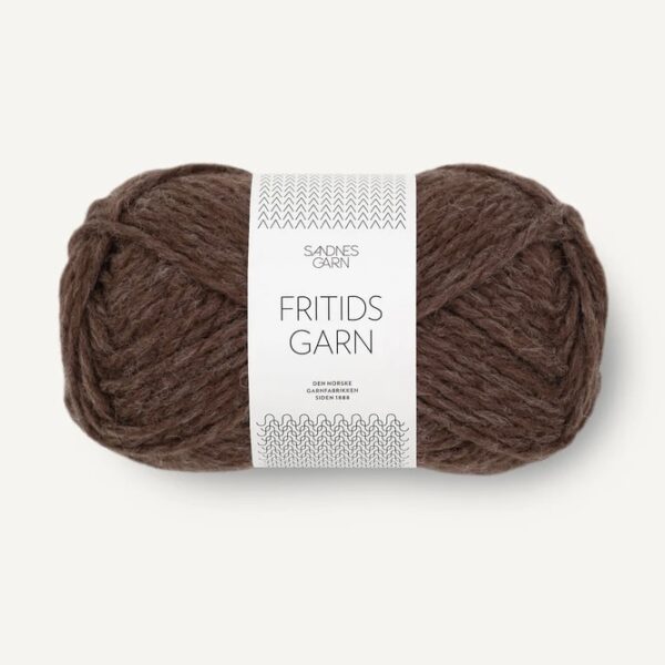 Fritidsgarn Mørk Brunmelert 4071