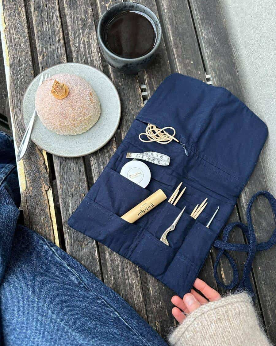 Knitter's Needle Case - To Go - Night Sky