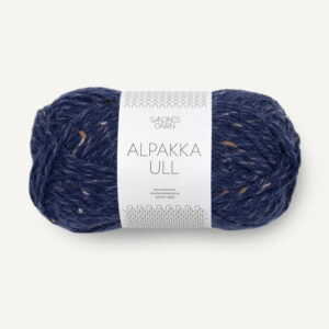 Alpakka Ull Marineblå Tweed 5585