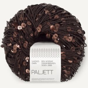 Paljett Espresso sparkle 3086