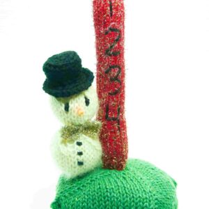 Adventsstage med snemand