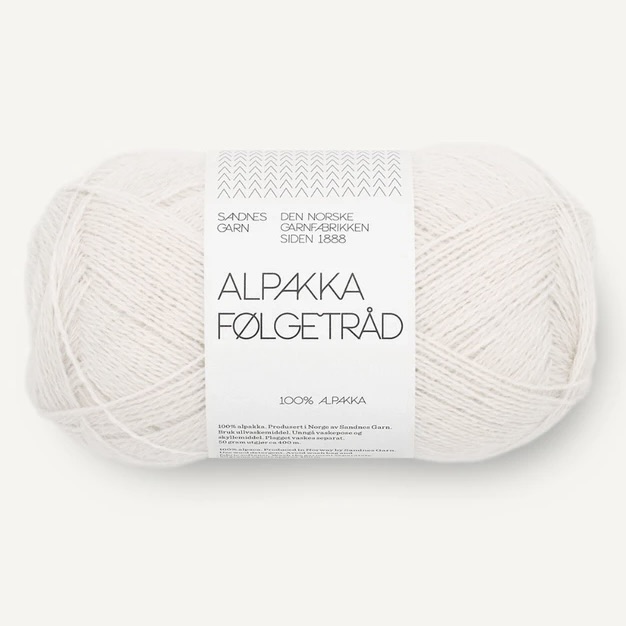 Alpakka Følgetråd Morning Mist 1015