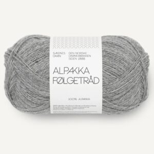 Alpakka Følgetråd Grey Melange 1042