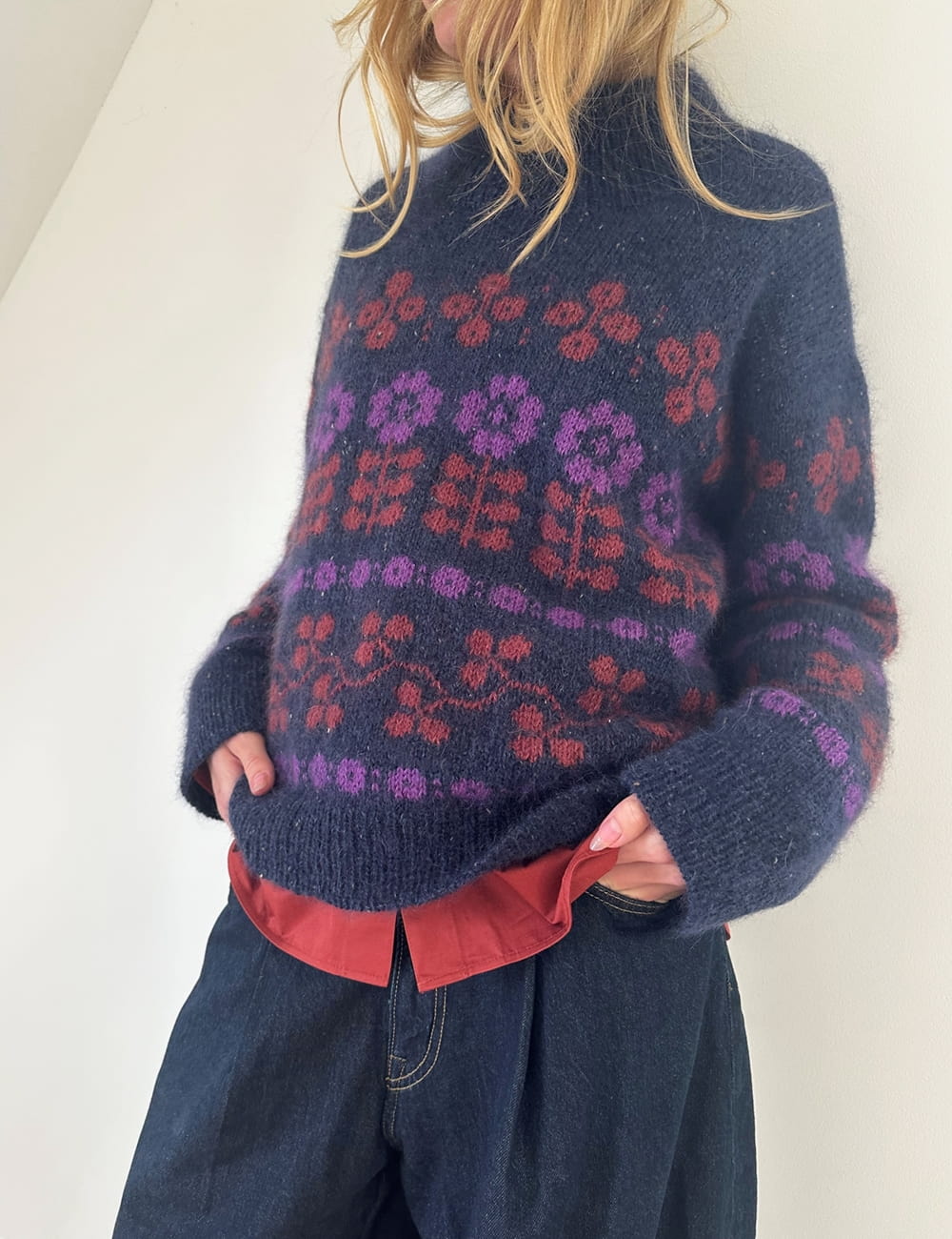Mona Sweater - Navy - Billede 2